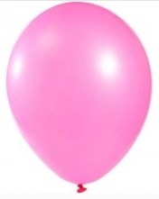 Basksz 12 inc Metalik Pembe balon