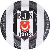 Taraftar tabak beikta bjk parti malzemesi 8 adet